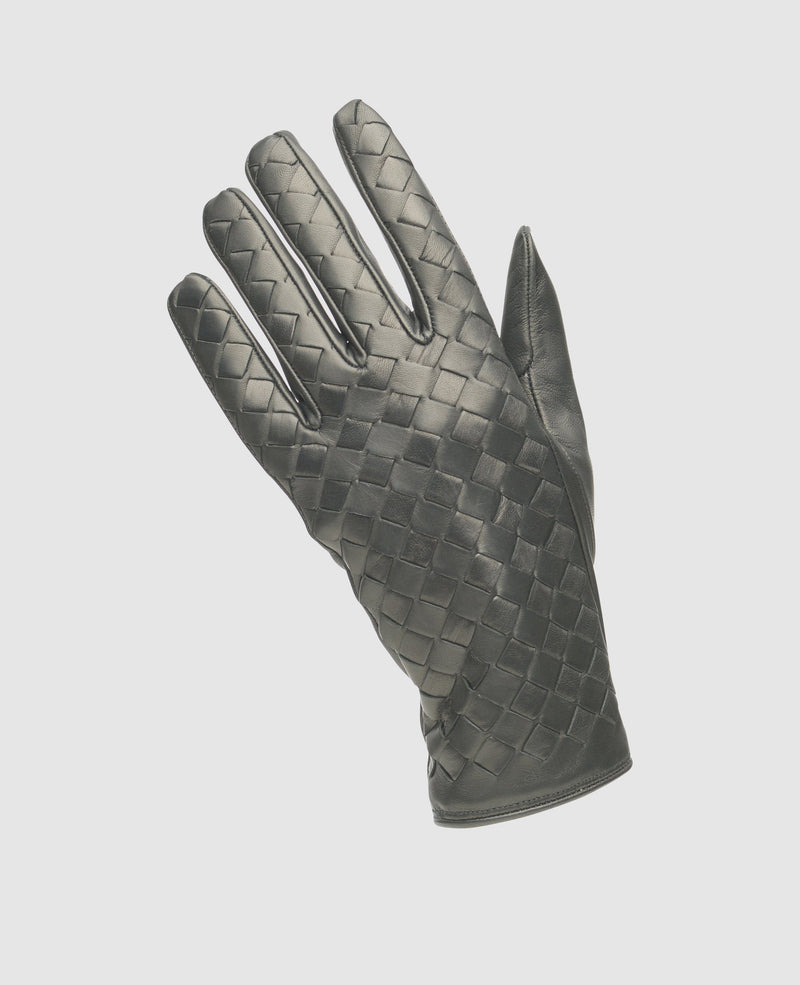 Gloves with quilting - Black
