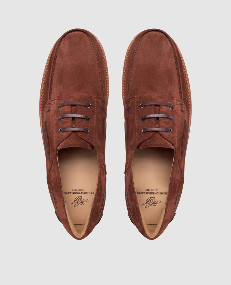 Miami Plain V - Reddish Brown