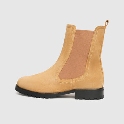 Suede and velour boots for women